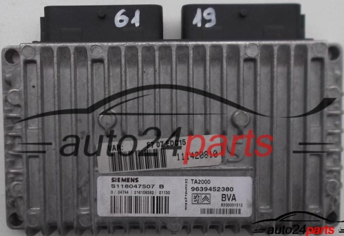 ECU AUTOMATIC GEARBOX CITROEN C5 S118047507 B, 9639452380 