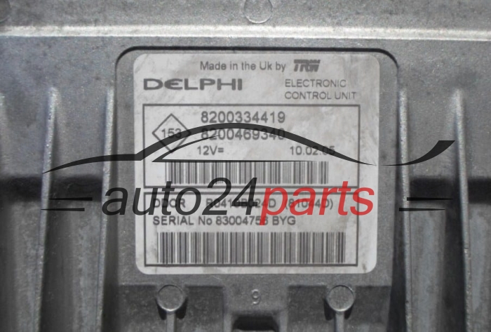 Μονάδα Ελέγχου Κινητήρα RENAULT MEGANE 1.5 DCI DELPHI R0410B024D, 8200334419, 8200469340 