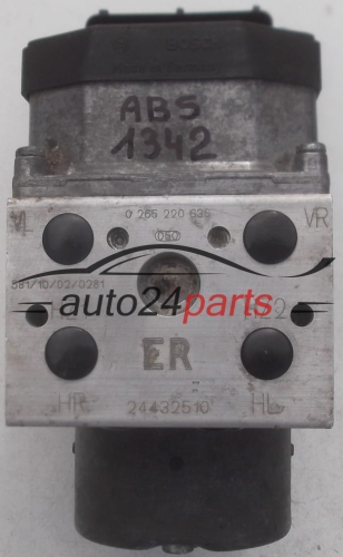 Aντλία ABS OPEL ASTRA G ZAFIRA A BOSCH 0 265 220 636, 0265220636, GM 24432510 ER 0 273 004 592, 0273004592