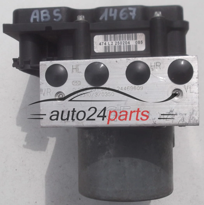 Aντλία ABS OPEL CORSA C COMBO MERIVA TIGRA B BOSCH 0 265 231 306, 0265231306,  0 265 800 303, 0265800303 