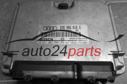 MOTORSTEUERGERÄT ECU STEUERGERAT AUDI A6 1.9 TDI AFN 038 906 018 G, 038906018G, BOSCH 0 281 001 609, 0281001609