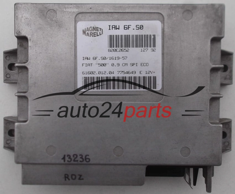 Μονάδα Ελέγχου Κινητήρα FIAT CINQUECENTO 500 0.9, MAGNETI MARELLI IAW 6F.S0, IAW6FS0, 61602.012.04, 6160201204, 7754649
