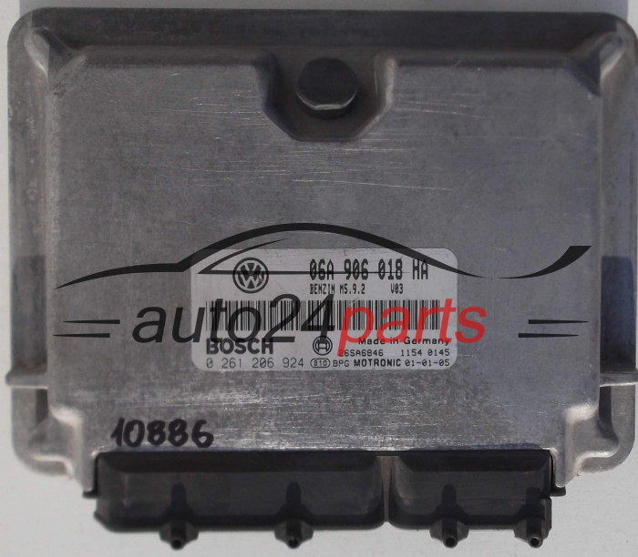 KOMPUTER STEROWNIK SILNIKA SKODA OCTAVIA 2.0 BOSCH 0 281 206 924, 0281206924, 06A 906 018 HA, 06A906018HA