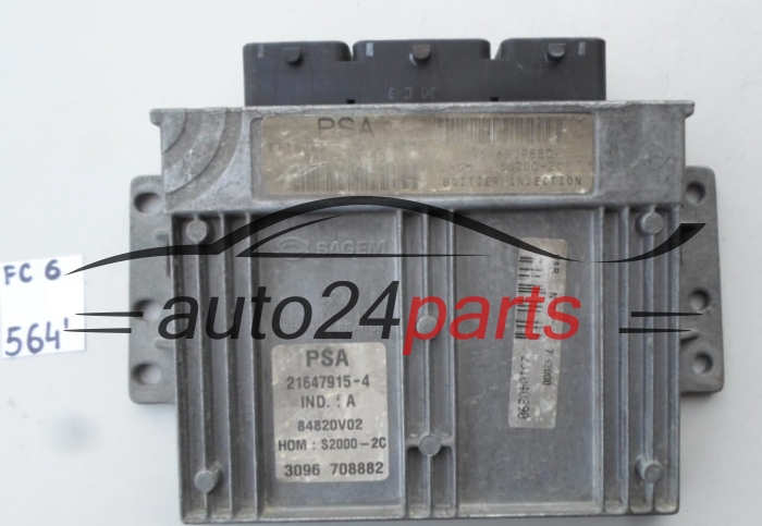 ECU ENGINE CONTROLLER CITROEN PEUGEOT 21647915-4, 216479154, 9647498080 