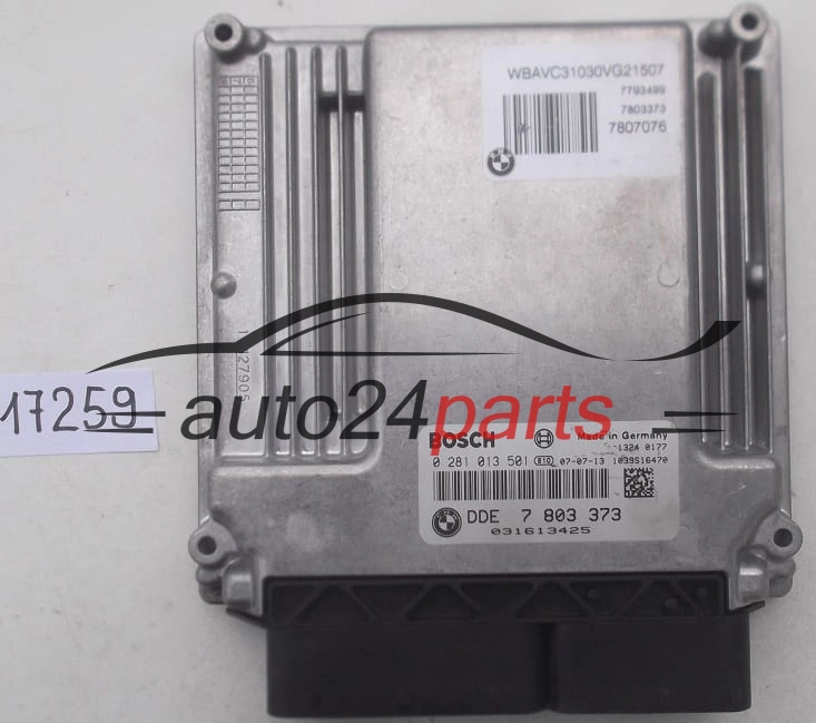 Μονάδα Ελέγχου Κινητήρα BMW 1 E87 120 3 E90 320 5 E60 520 BOSCH 0 281 013 501, 0281013501, DDE 7 803 373 DDE7803373, 7803373