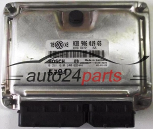 CENTRALINA DO MOTORE VW VOLKSWAGEN PASSAT 1.9 TDI 038906019GS, BOSCH 0 281 010 940, 0281010940, 28SA5627, DIESEL EDC15P+ 1525