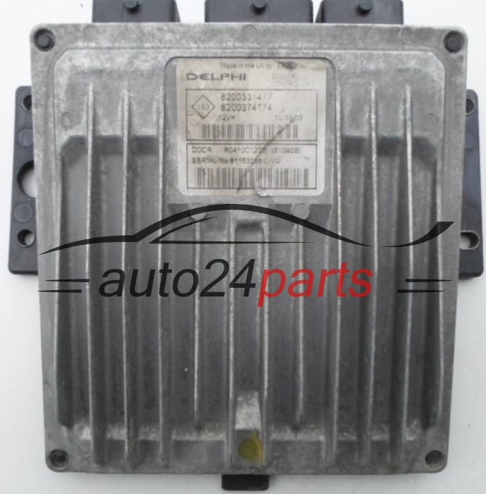 ECU CENTRALITA DE MOTOR  RENAULT CLIO 1.5 DCI Delphi R0410C120B, 8200331477, 8200374174 