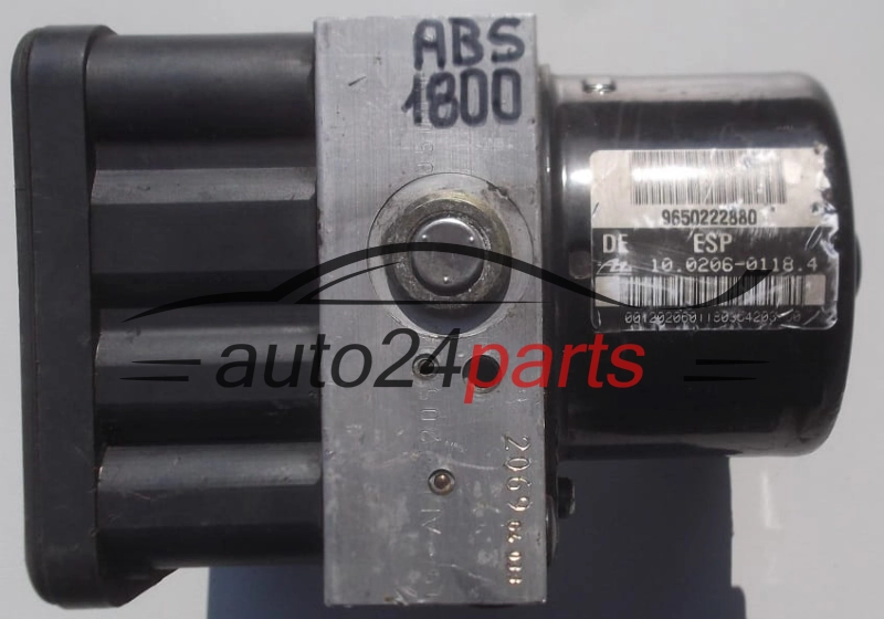 ABS CENTRALINA POMPA PEUGEOT 206 9650222880, ATE 10.0206-0118.4, , 10.0960-1135.3