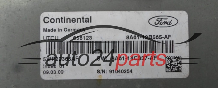 Μονάδα Ελέγχου Κινητήρα FORD FIESTA 1.4 8A61-12B565-AF, 8A6112B565AF, 5WP22365AF