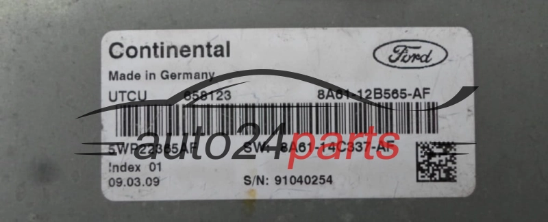 Μονάδα Ελέγχου Κινητήρα FORD FIESTA 1.4 8A61-12B565-AF, 8A6112B565AF, 5WP22365AF