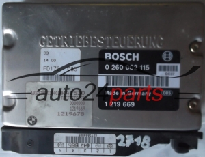 BOITE DE VITESSES AUTOMATIQUE BMW E34 525 2.5 TDS BOSCH 0260002115, 0 260 002 115, 1219669 1 219 669, 1219678 