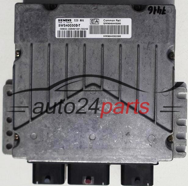 Μονάδα Ελέγχου Κινητήρα  CITROEN PEUGEOT SIEMENS 5WS40030B-T,  SW 9646449280, HW 9644302380