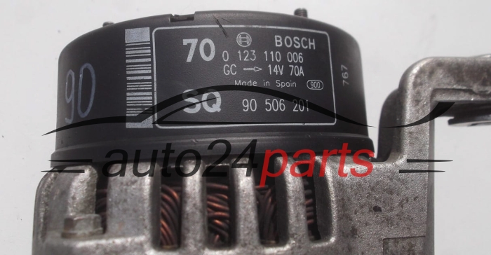 Lichtmaschine OPEL VECTRA B 2.0 DTI DTL BOSCH 0 123 110 006, 90 506 201 SQ