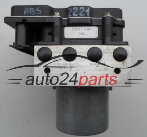 POMPE HYDRAULIQUE ET CALCULATEUR d'ABS CITROEN C4 BOSCH 0 265 B4E 024/02, 9650044580