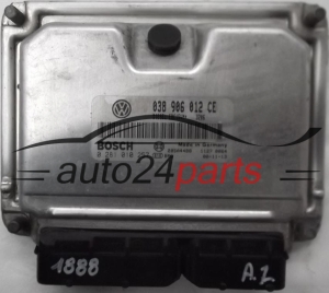 KOMPUTER STEROWNIK SILNIKA SKODA FABIA 1.9 SDI ASY 038906012CE, 038 906 012 CE, BOSCH 0 281 010 257, 0281010257, DIESEL EDC15UM+ 3206, 28SA4488 -  6303, 902, 905