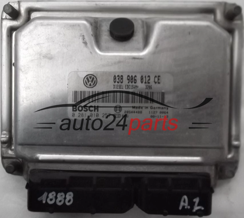 KOMPUTER STEROWNIK SILNIKA SKODA FABIA 1.9 SDI ASY 038906012CE, 038 906 012 CE, BOSCH 0 281 010 257, 0281010257, DIESEL EDC15UM+ 3206, 28SA4488 
