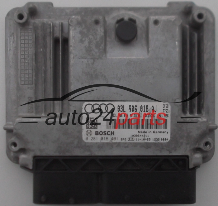 MOTORSTEUERGERÄT ECU STEUERGERÄT  AUDI A3 2.0 TDI BOSCH 0 281 016 401,  03L 906 018 AJ