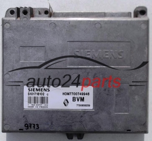 CENTRALINA MOTORE RENAULT CLIO 1.4, SIEMENS S101718102 C, S101718102C, HOM7700749946, 7700858259