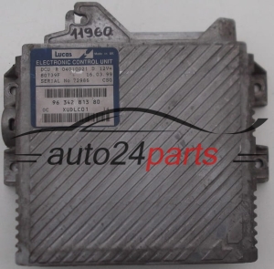 ECU ENGINE CONTROLLER CITROEN PEUGEOT FIAT 2.1 TD R 04010021 D, R04010021D, 96 342 813 80, 9634281380