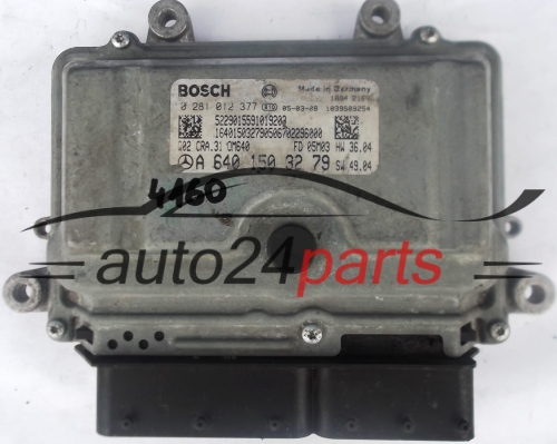 ECU CENTRALITA DE MOTOR MERCEDES B180 2.0 CDI A6401503279, 6401503279, A 640 150 32 79 BOSCH 0281012377, 0 281 012 377