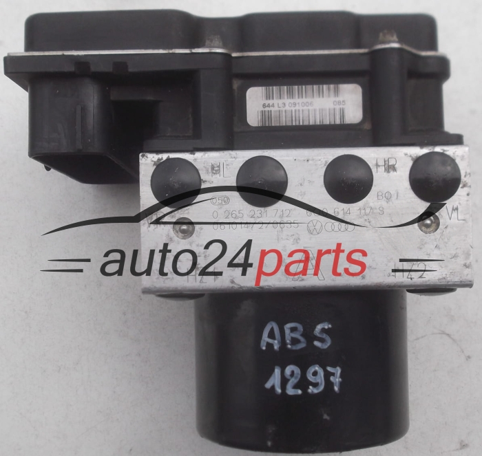 Aντλία ABS VOLKSWAGEN SEAT SKODA BOSCH 0 265 231 712, 0265231712, 6Q0 614 117 S, 6Q0614117S, 0 265 800 511, 0265800511, 6Q0 907 379 AF, 6Q0907379AF