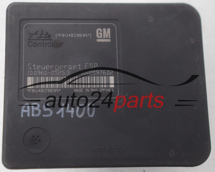 ABS CENTRALINA POMPA OPEL ASTRA H ZAFIRA B GM 24 447 835 , 24447835 GP, ATE 10.0206-0114.4, 10020601144, 10.0960-0525.3, 10096005253