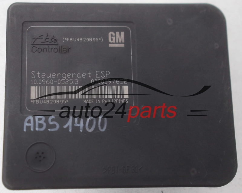 ABS CENTRALINA POMPA OPEL ASTRA H ZAFIRA B GM 24 447 835 , 24447835 GP, ATE 10.0206-0114.4, 10020601144, 10.0960-0525.3, 10096005253