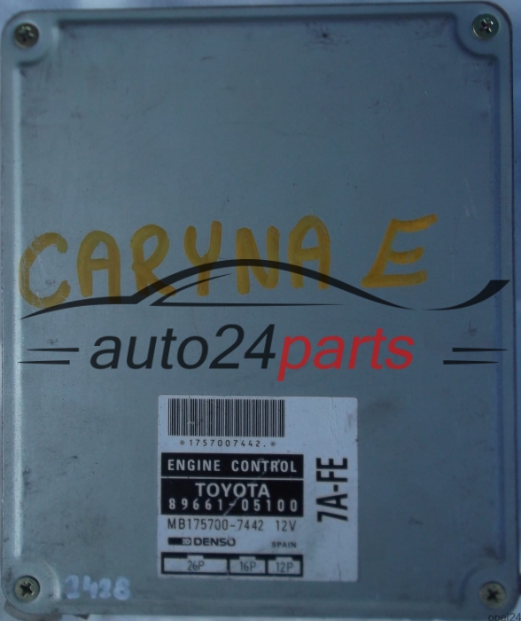 ECU ENGINE CONTROLLER TOYOTA CARINA 1.8 7A-FE 8966105100