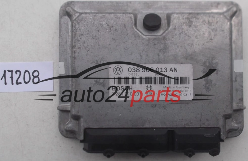 ECU ENGINE CONTROLLER SEAT VOLKSWAGEN  BOSCH 0 281 010 007, 0281010007, 038 906 013 AN, 038906013AN