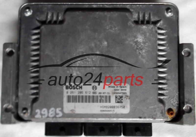 KOMPUTER STEROWNIK SILNIKA RENAULT AVANTIME 3.0 24V BOSCH  0261206612  HOM8200036750  8200404515  1039S07993