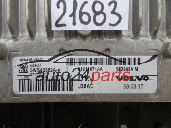 Μονάδα Ελέγχου Κινητήρα VOLVO SIEMENS 5WS40562A-T, 5WS40562AT, 31211071AA, SID803A