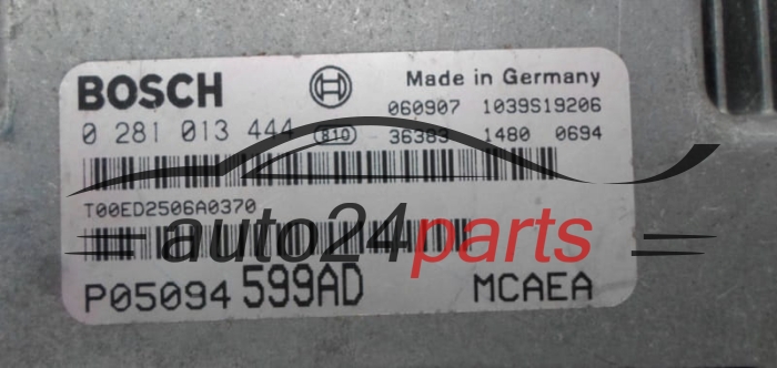 Centralina motore JEEP COMPAS 2.0 CRD BOSCH 0 281 013 444,  P05094599AD