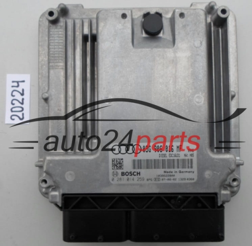 KOMPUTER STEROWNIK SILNIKA AUDI A6 2.0 TDI BOSCH 0 281 014 259, 0281014259, 03G 906 016 MF, 03G906016MF