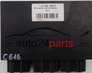 CENTRALKA MODUL STEROWNIK KOMFORTU VW SEAT SKODA HELLA 5DK 007 953-50, 5DK007953, 5DK00795350, 1J0 959 799 S, 1J0959799S -  C616, C553, C552, C533, C532, C523, C520 