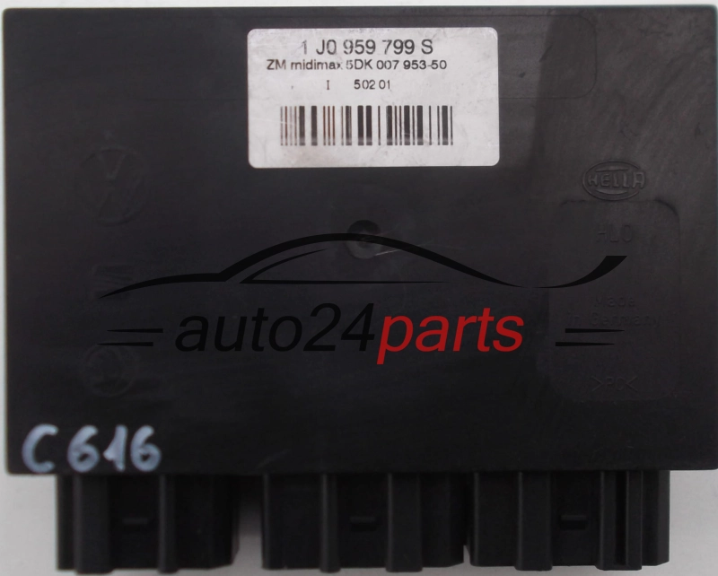 CENTRALKA MODUL STEROWNIK KOMFORTU VW SEAT SKODA HELLA 5DK 007 953-50