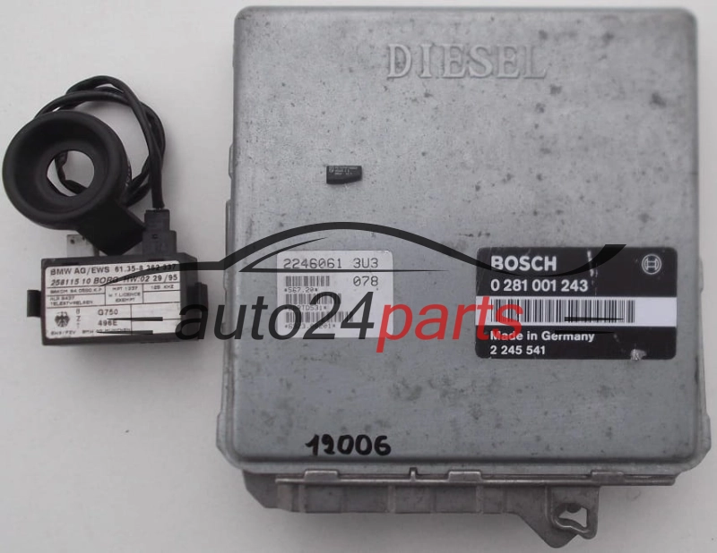 KOMPUTER STEROWNIK SILNIKA BMW 3 E36 318 1.8 TDS BOSCH 0281001243, 0 281 001 243, 2245541, 2246061