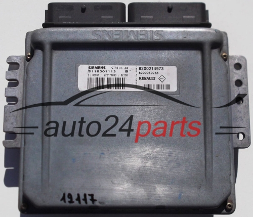 Μονάδα Ελέγχου Κινητήρα RENAULT CLIO 1.4/1.6, SIEMENS S118301113 B