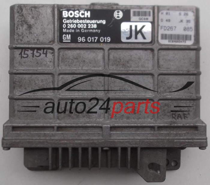 GETRIEBESTEUERGERÄT GETRIBESTEUERUNG  OPEL SENATOR BOSCH 0 260 002 238, 0260002238, GM 96 017 019 JK, 96017019JK