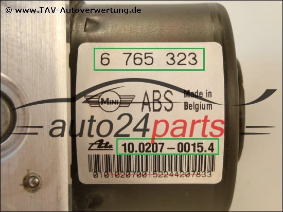 ABS PUMP MINI ONE 1.6 6 765 323,  ATE 10.0207-0015.4