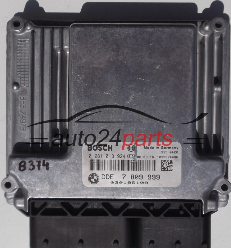 ECU ENGINE CONTROLLER BMW X3 2.0 BOSCH 0 281 013 924,  DDE 7 809 999