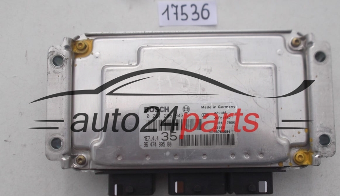  KOMPUTER STEROWNIK SILNIKA PEUGEOT 307 1.6 16V BOSCH 0261206943, 0 261 206 943, 9647480580, 96 474 805 80, 9638765680