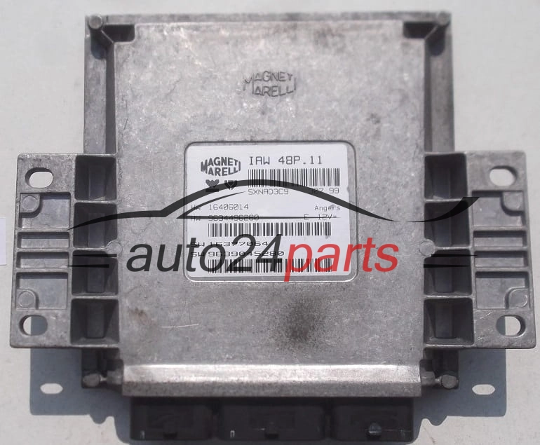 Μονάδα Ελέγχου Κινητήρα PEUGEOT 406 2.0 MAGNETI MARELLI IAW 48P.11, IAW48P11, HW 16406014 9634496280, SW 16377064 9639045280