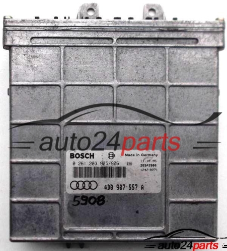 ECU ENGINE CONTROLLER AUDI A8 3.2 BOSCH 0 261 203 905/906, 0261203905, 4D0 907 557 A, 4D0907557A 