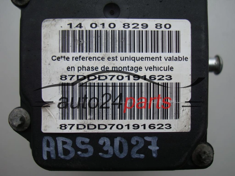 Αντλία αβς CITROEN PEUGEOT BOSCH 0 265 231 550, 0265231550, 1400513280, 0265800427