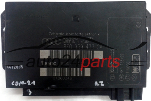 CONFORT MODULE 8E0959433CA, 8E0 959 433 CA AUDI A4 S4 RS4