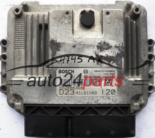 KOMPUTER STEROWNIK SILNIKA FIAT DUCATO 2.3 JTD BOSCH 0281012491, 0 281 012 491, 552094350, D2341L61V03 
