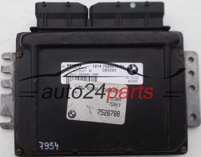 ECU ENGINE CONTROLLER MINI ONE COOPER  SIEMENS S118012001 M, S118012001M, 1214 7520019-01, 1214752001901
