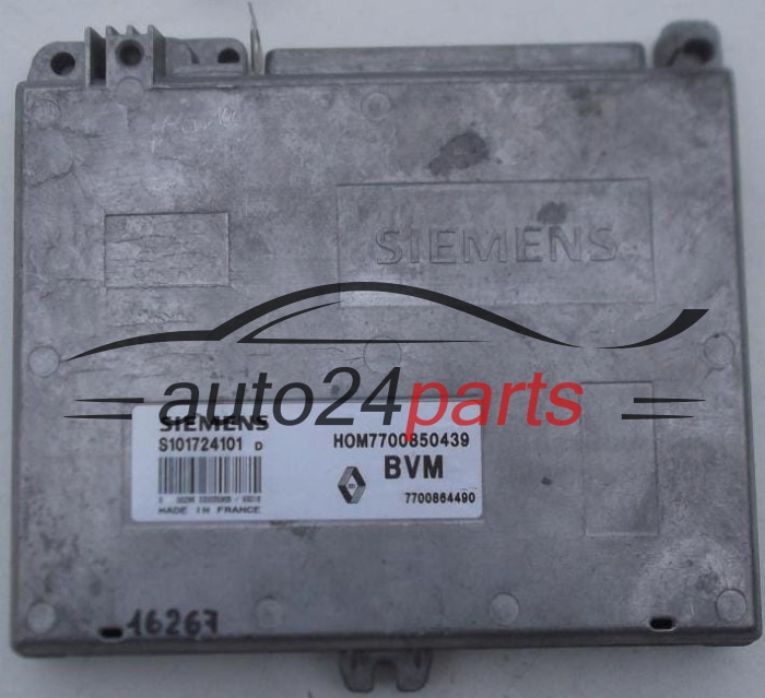 Μονάδα Ελέγχου Κινητήρα RENAULT SAFRANE 2.0 SIEMENS S101724101D, S101724101 D, HOM7700850439