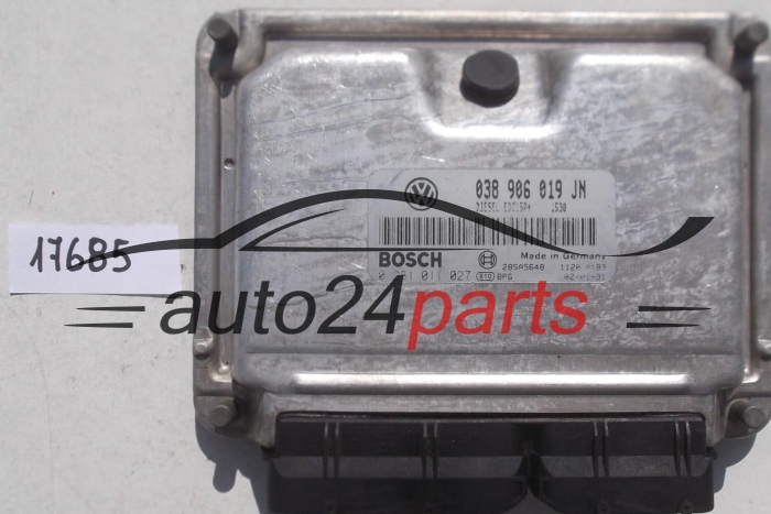 KOMPUTER STEROWNIK SILNIKA VW VOLKSWAGEN POLO 1.9 TDI BOSCH 0 281 011 027, 0281011027, 038 906 019 JN, 038906019JN