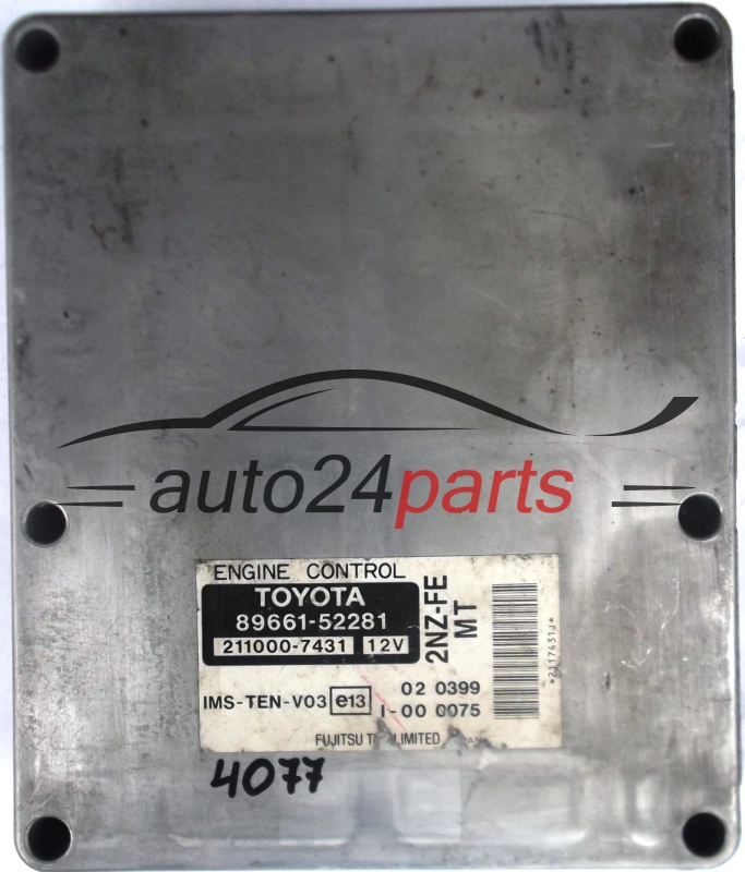 CENTRALINA MOTORE TOYOTA YARIS VERSO 1.3 2NZ-FE 8966152281